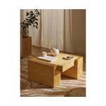 Vaaleanruskea design-sohvapöytä (elian) kauneusvirheellä