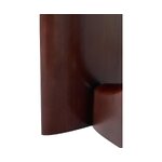 Tummanruskea massiivipuinen sohvapöytä (miya) kauneusvirheellä