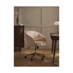 Kermanvärinen samettityötuoli (laria) ehjä