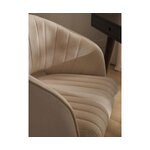 Kermanvärinen samettityötuoli (laria) ehjä