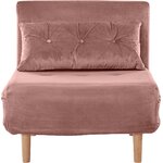 Rožinė fotelio lova
