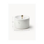 Jewelry box with marble lid (selina) intact