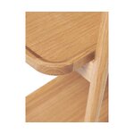 Brown solid wood design shelf (libby)
