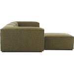 Zaļš liels moduļu dīvāns ar ottoman (Lennon) neskarts