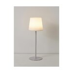 White dimmable table lamp with USB port (fausta) with cosmetic defect