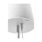 White dimmable table lamp with USB port (fausta) with cosmetic defect