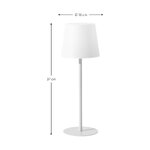 White dimmable table lamp with USB port (fausta) with cosmetic defect