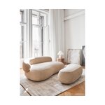 Light brown hand-woven viscose rug (jane) 200x300 with a flaw