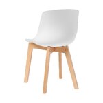 Valko-vaaleanruskea tuoli (dave)