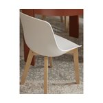 Valko-vaaleanruskea tuoli (dave)