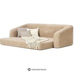 Light brown sofa bed (eliot) 230 with cosmetic flaws