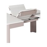 Gaišs izvelkams pusdienu galds (samos) ar skaistuma trūkumu