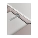 Gaišs izvelkams pusdienu galds (samos) ar skaistuma trūkumu