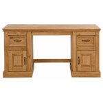 Brown solid wood desk (selam)