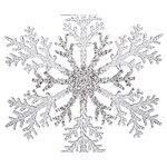 Rippuvat Lumehelbe Kaunistust, 2tk (Snowflake)