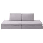 Harmaa taitettava modulaarinen sohva mila (hauska)