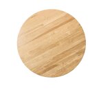 Vaaleanruskea pyöreä massiivipuinen ruokapöytä (ohana) d=120