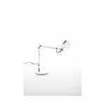 Hopeinen designpöytävalaisin tolomeo (artemide)