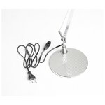 Hopeinen designpöytävalaisin tolomeo (artemide)