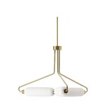 Gold-white design pendant lamp (tate)
