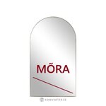 Liels izliekts sienas spogulis ar zelta rāmi (finley) 110x190 ar skaistuma trūkumu