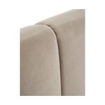 Tumman beige samettisänky (hämärä) 200x200