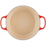 Ketaus apvalaus skrudintuvo parašų kolekcija (le creuset) nepažeista