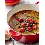 Ketaus apvalaus skrudintuvo parašų kolekcija (le creuset) nepažeista