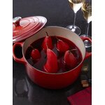 Ketaus apvalaus skrudintuvo parašų kolekcija (le creuset) nepažeista