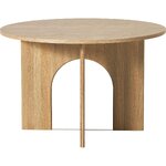 Helepruun Ümmargune Söögilaud (Apollo) d=120