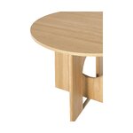 Helepruun Ümmargune Söögilaud (Apollo) d=120