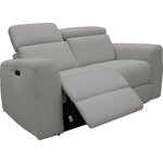 Коричневый двухместный диван с функцией релаксации (сентрано)