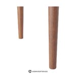 Коричневый письменный стол из массива дерева (Пол)