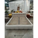 White Design Bed with Rounded Lines 160x200cm (size selection) (Michelin)
