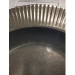 Juodos sriubos lėkštė 4 vnt su grioveliu (tvarto) grožio defektu