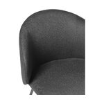 Black chair (luisa) with cosmetic flaws