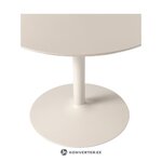 Smėlio spalvos apvalus valgomojo stalas (Menorka), d=100