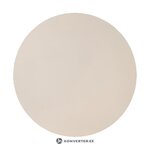 Smėlio spalvos apvalus valgomojo stalas (Menorka), d=100