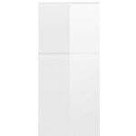 Valge Kõrgläikega Vannitoakapp (Skin)