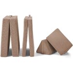 Tumman beige sametti modulaarinen sohva funzy (myfunzy)