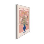 Seinäkuva kasvit &amp; fleurs paris plantes &amp; fleurs paris (oranssi wallz) 50x70 kauneusvirheillä.