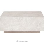 Šviesaus marmuro imitacijos kavos staliukas (Lesley)