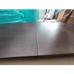 Dark brown extendable dining table (calary) 92x180-230 with cosmetic flaws.