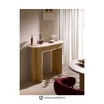 Vaaleanruskea konsolipöytä (zumi) kosmeettisilla virheillä