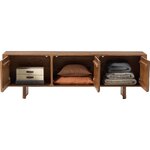 Dark brown solid wood TV stand (chandler)