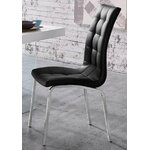 Black soft chair purple