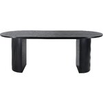 Must Ovaalne Söögilaud Bianca (Venture Design) 200x90