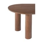 Pruun Ovaalne Täispuit Söögilaud (Dunia) 110x180