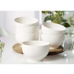 Valkoiset murokulhot perus (villeroy &amp; boch) 6 kpl