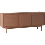 Tumši brūns masīvkoka skapis (paul) ar kosmētisku defektu